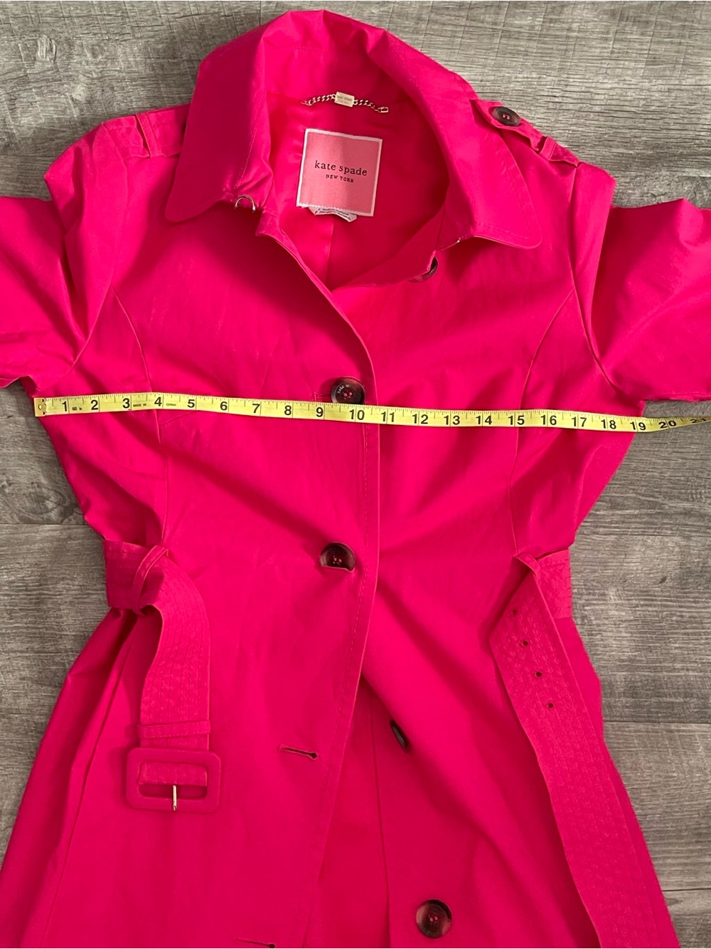Kate Spade Fuchsia Belted
Trench Coat - Picture 7 of 16